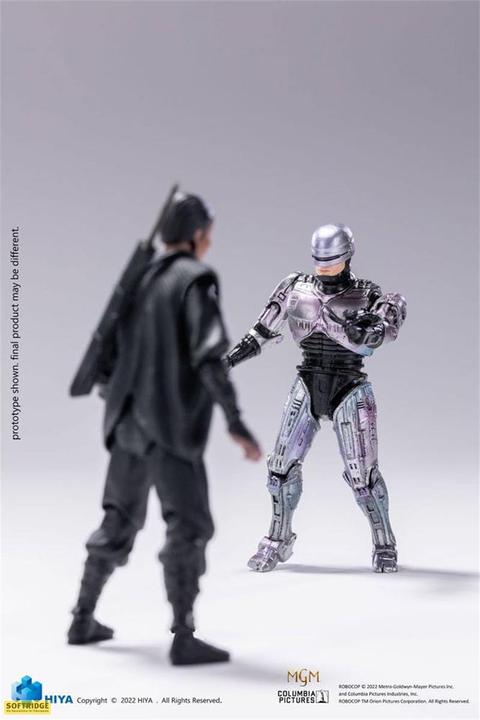 Image du produit Hiya Toys Robocop 3 figurines 1/18 Robocop VS Otomo 10 cm