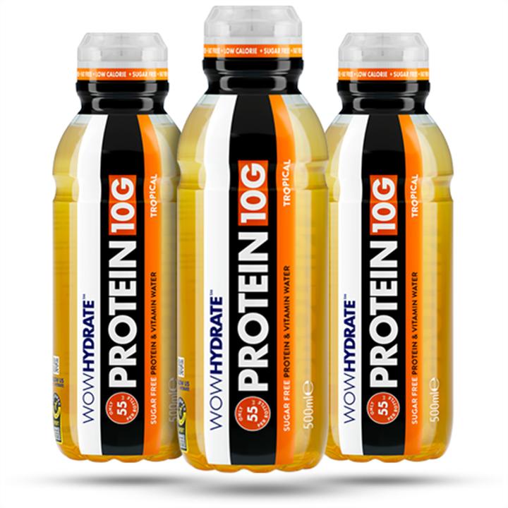 Actual product image Wow Hydrate Protein Water (12 x 500ml) (Tropical, 12 x)