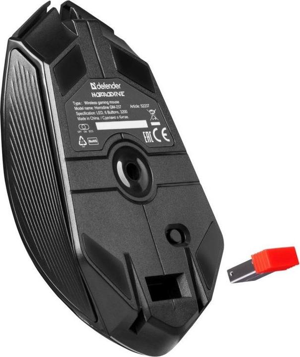 Actual product image Defender MYSZ GM-237 HORRODINE RF 3200dpi 6P CZARNA (Wireless)