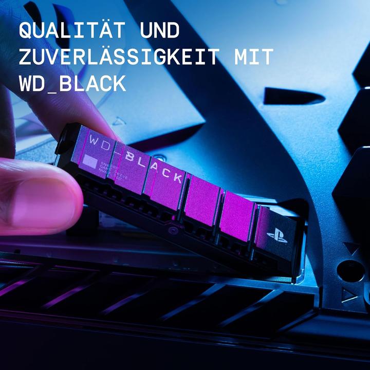 Productafbeelding WD BLACK SN850P NVMe SSD met koellichaam 2TB detailhandel (2000 GB, M.2 2280)