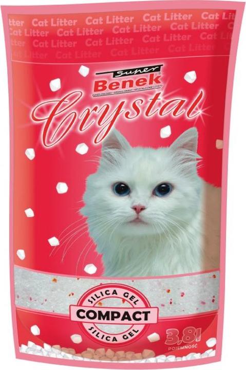 Actual product image Certech Cat litter Super Benek Super Benek Crystal Compact Natural 30 l (Non-dusting, Non-clumping, Fast absorbing, Biodegradable, Neutralizing, 13 kg)