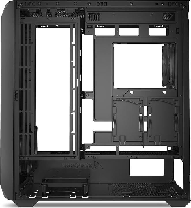 Actual product image Sharkoon AK3 Black ATX (black) (ATX, Mini-ITX, mATX)