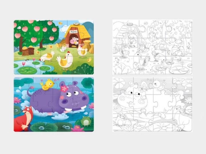 Image du produit I Am Creative Set de puzzles à colorier (20 pièces)