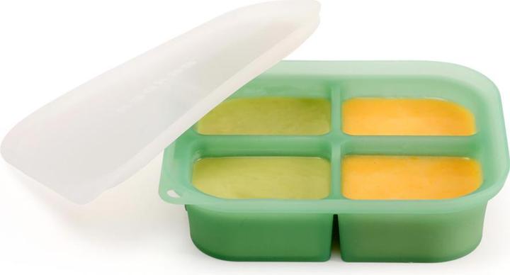 Actual product image Haakaa Easy-Freeze Tray - 4 Compartments - Pea Green