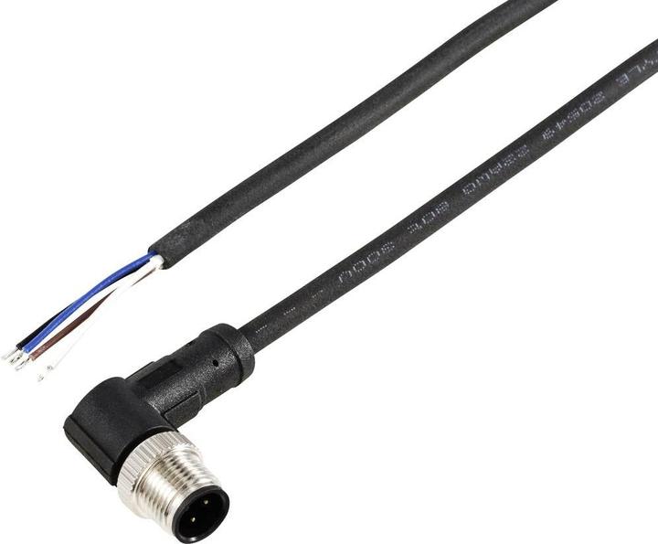 Actual product image Tru Components TC-12833020 Sensor-/Aktor-Anschlussleitung M12 Stecker, gewinkelt