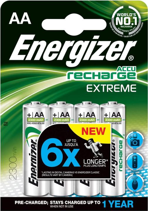 Energizer Ricarica Estrema (4 pz., AA, 2300 mAh)