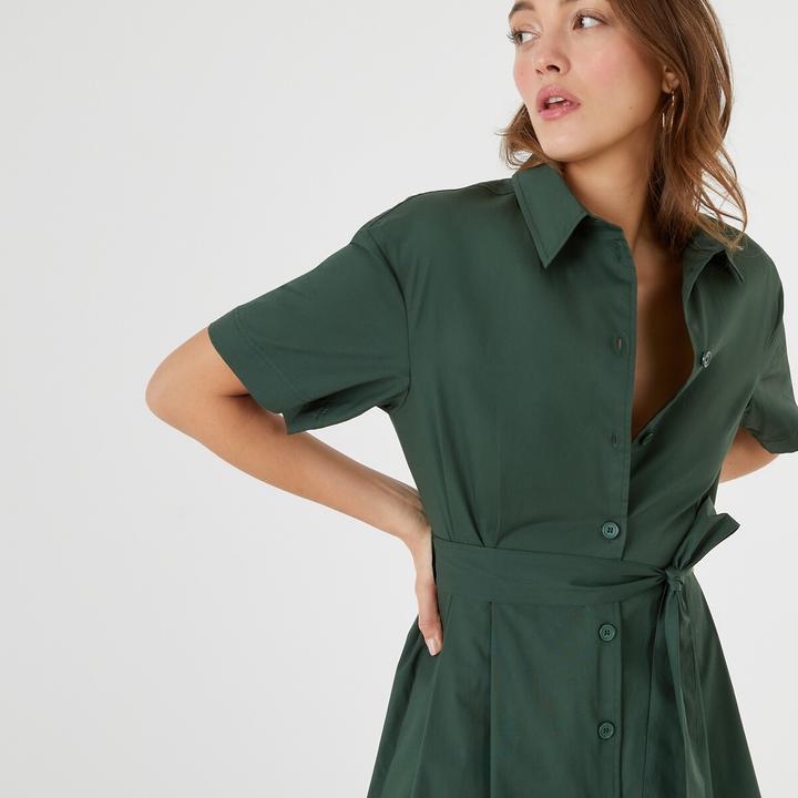 Produktbild La Redoute Collections Blusenkleid mit Bindegürtel (42)