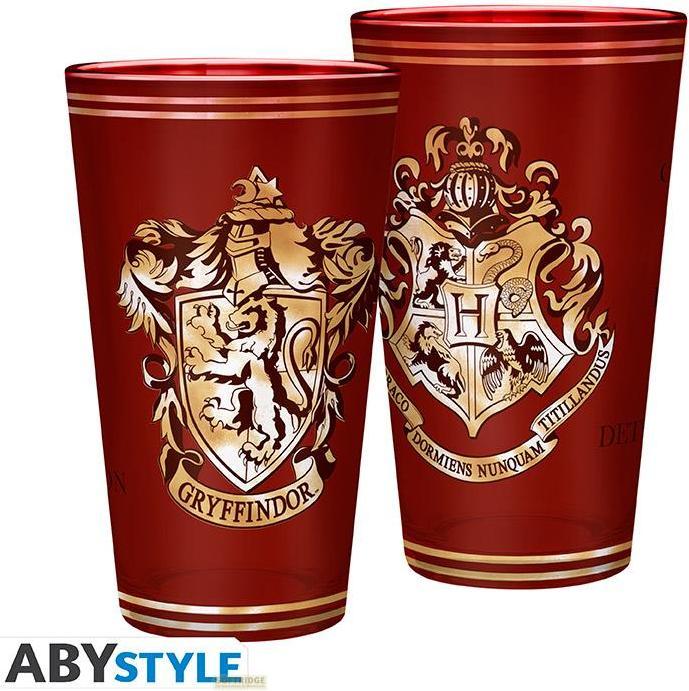 Actual product image ABYstyle Harry Potter Large Glass 400ml: Gryffindor