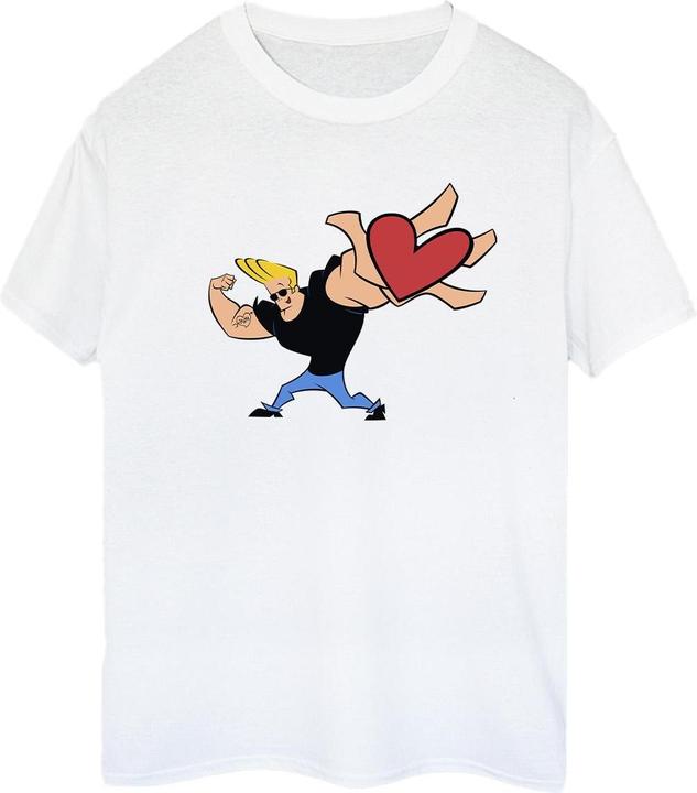 Johnny Bravo Heart Present TShirt (XL)