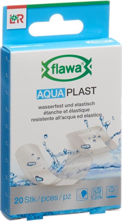 Produktbild Flawa Aqua Plast Pflasterstrips wasserfest 2 Grössen (20 x)