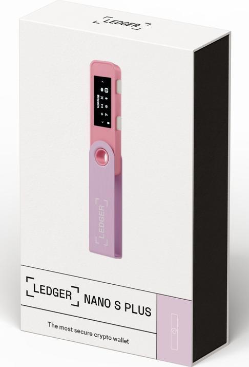 Productafbeelding Ledger Nano S Plus - Pastel Roze (Ethereum Klassiek, Bitcoin, Meer)