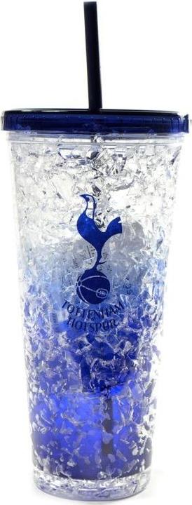 Produktbild Tottenham Hotspur FC Gefrierbecher mit Strohhalm Spurs Wappen 600ml (0.60 l)