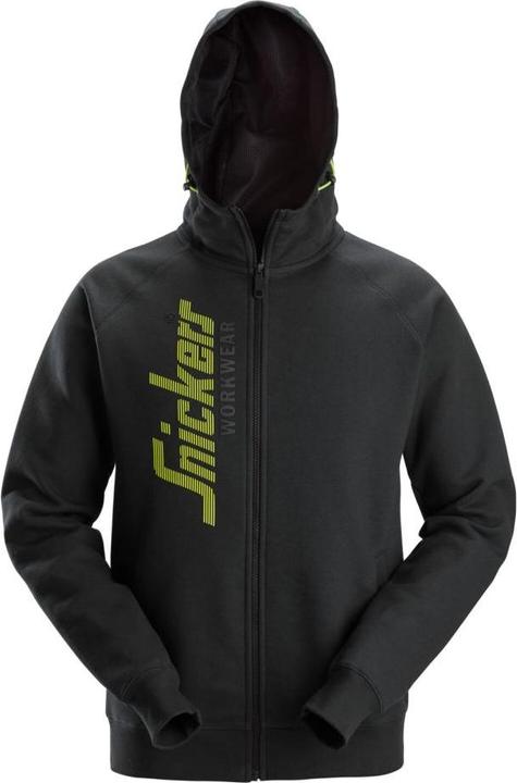 Snickers Workwear 28462800007 Logo Full-Zip Hoodie Hellgrau XL (XS, S, M, L, XL, XXL, 3XL)