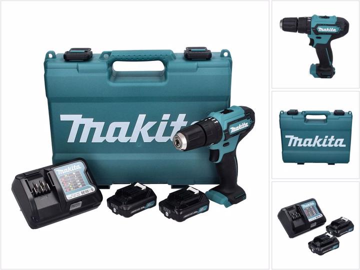 Produktbild Makita HP333DWAE Akku-Schlagbohrschrauber 12V MAX, 2x 2,0 Ah Li-Ion 30 (Akkubetrieb)