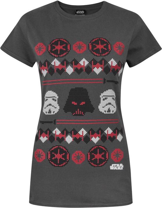Immagine prodotto Star Wars Darth Vader, maglietta natalizia a maglia liscia (S)