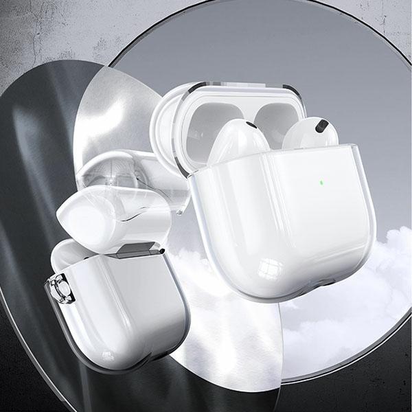 Image du produit Usams Etui pour AirPods 3 przezroczysty czarny/tranparent black BH740AP02 (US-BH740) (Sac pour écouteurs)
