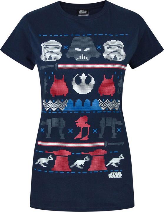 Image du produit Star Wars Dark Side Fair Isle Noël TShirt (S)