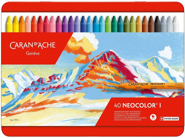 Actual product image Caran d'Ache Neocolor I Metallschachtel (Multicoloured, 40 x)