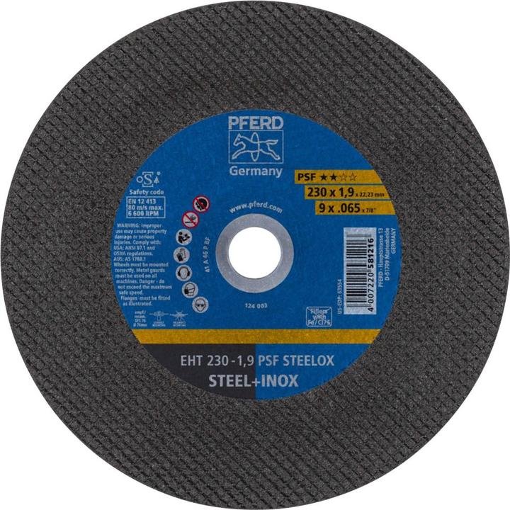 Produktbild Pferd Trennscheibe gerade EHT 230 1,9 PSF STEELOX