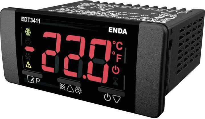 Enda EDT3411-230-08 Temperature controller NTC -60 to +150°C relay 8A (W x H) 77mm x 35mm