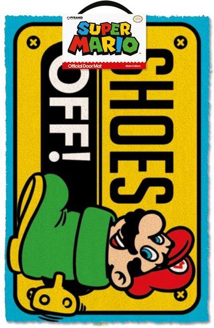 Pyramid Super Mario Doormat Shoes Off (60 cm x 60 cm)