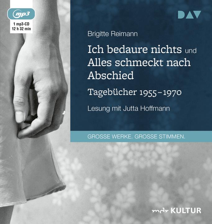 Image du produit Je ne regrette rien / Tout a le goût de l'adieu. Journaux 1955-1970 (Brigitte Reimann, Allemand)