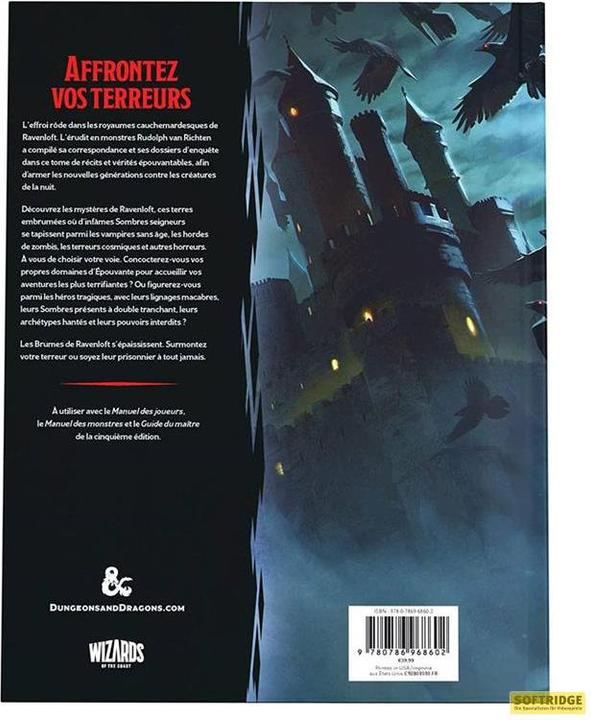 Image du produit Wizards of the Coast Donjons et Dragons - Guide To Ravenloft - Français (Français)