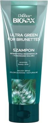L´Biotica Biovax Glamour Ultra Green Hair Shampoo For Brunettes 200Ml (200 ml, Flüssiges Shampoo)