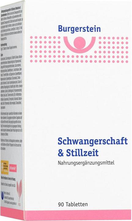 Valori nutrizionali e ingredienti Burgerstein Gravidanza e allattamento (90 pz) (90 Pezzo/i, Pillole, 166 g)