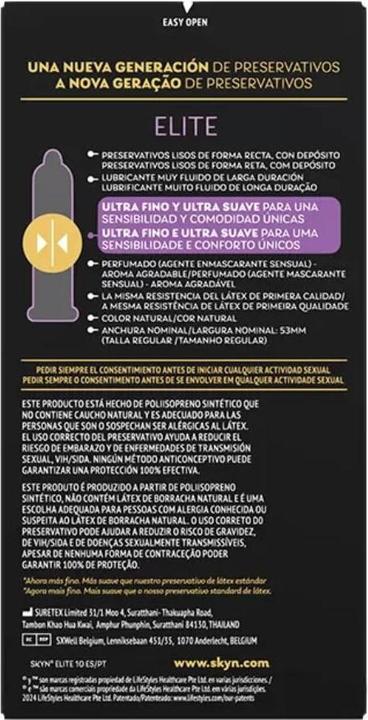 Produktbild Bijoux Indiscrets Elite Ultradünne Kondome 10 Einheiten (10 Stk.)