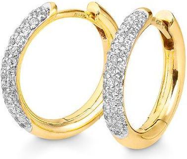 Breuning Creolen - BRILL. 0,407 Ct. H/si (750/18 K Gold)