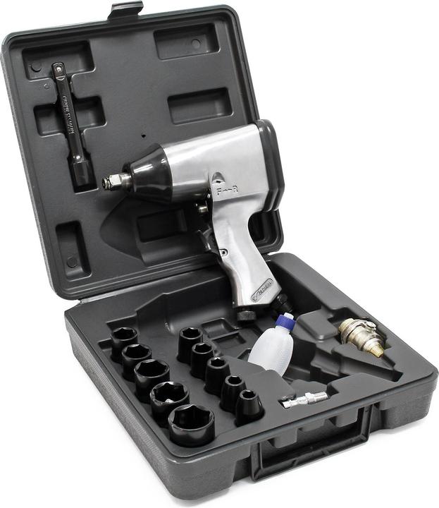 Produktbild Wiltec Druckluft Schlagschrauber Set 17 tlg 320Nm Luftdruck Druckluftschrauber (Benzinbetrieb)