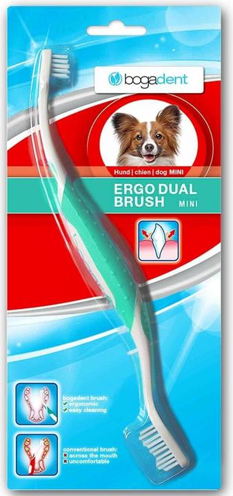 Bogar Spazzolino da denti per cani Ergo Dual Brush Mini (Cane)