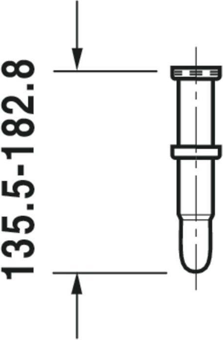 Produktbild Duravit Waschtisch-Röhrensiphon 1 1/4Zoll, chrom (Waschmaschinen-Siphon, 1 1/4")