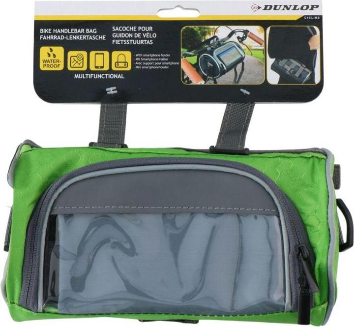 Produktbild Dunlop Fahrradtasche 2in1 - grün (1.20 l, Lenkertasche)