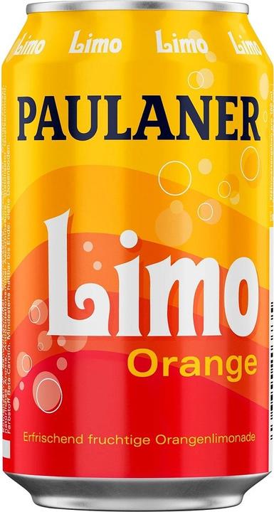 Actual product image Paulaner LIMO refreshing orange lemonade crate (24 x 33 cl)