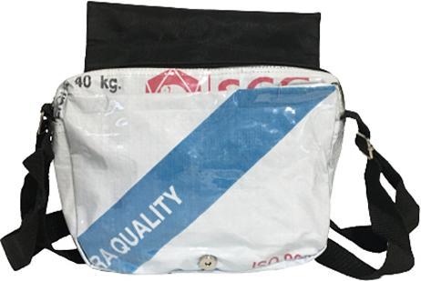 Immagine prodotto Bekos Upcycling - Piccola borsa a tracolla realizzata con sacchi di cemento riciclati White Tiger