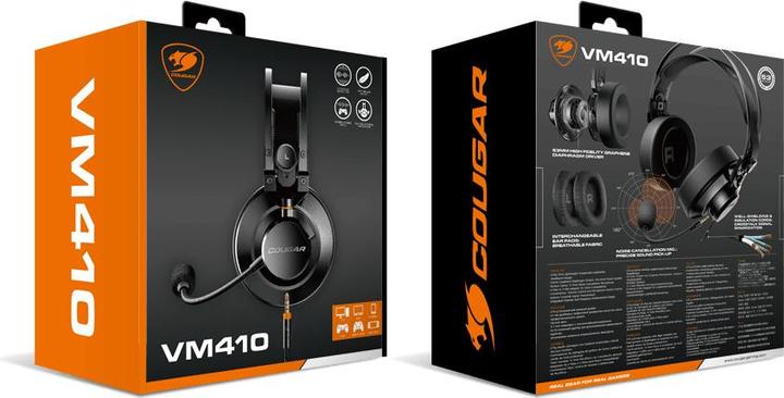 Actual product image Cougar Gaming 3H550P53B.0001 Headphones & Headset Wired Headband Black (Cable)