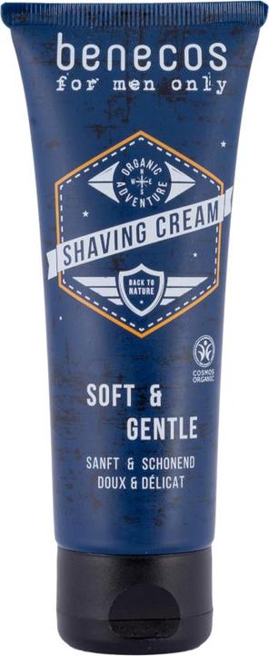 Image du produit Benecos Crème de rasage douce et délicate pour hommes uniquement (75 ml, Crème à raser)