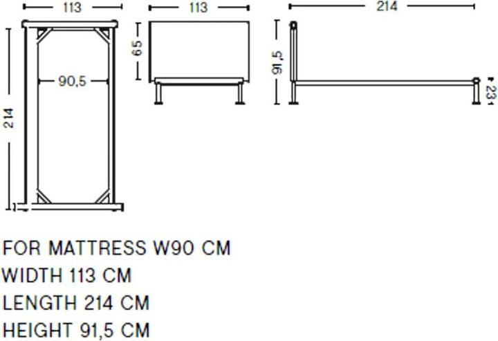 Produktbild HAY Tamoto (90 x 200 cm)