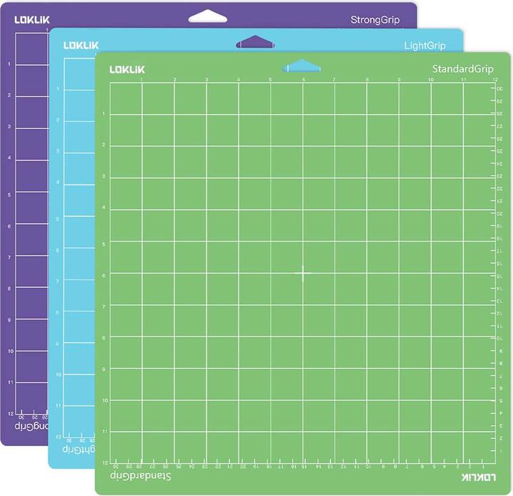 Loklik Cutting Mat Fabric Grip - 3er Pack - bundle (grün,lila,blau)