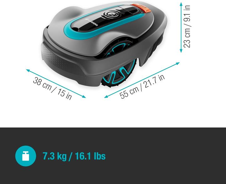 Produktbild Gardena Mähroboter Smart Sileno City 500 m². Modelljahr 2022. Gesteuert durch Smart App - inklusive (500 m²)