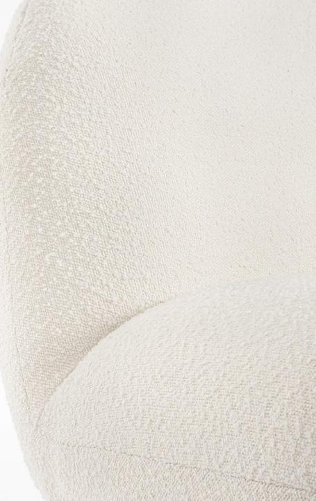Image du produit Bizzotto Fauteuil pivotant Margot blanc boucle