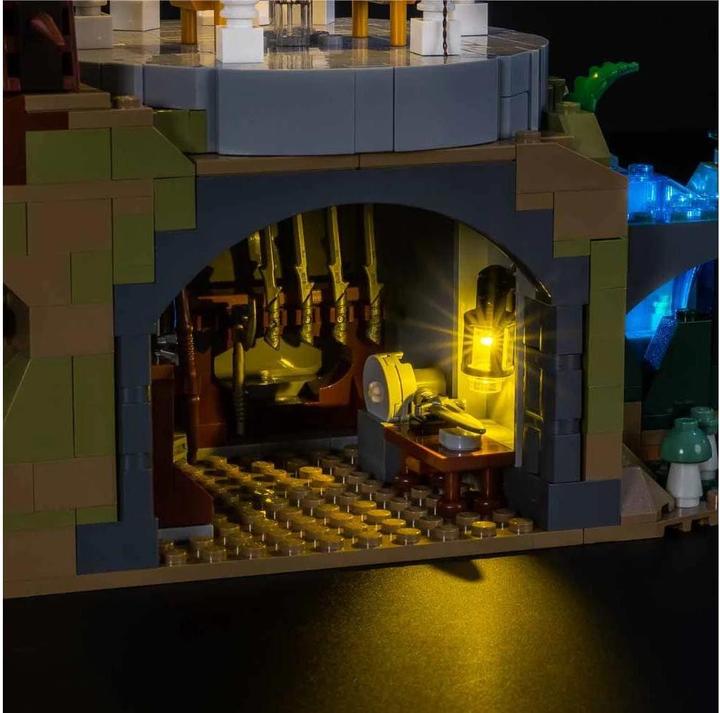 Actual product image Light my bricks LEGO The Lord of the Rings Rivendell #10316 Light Kit
