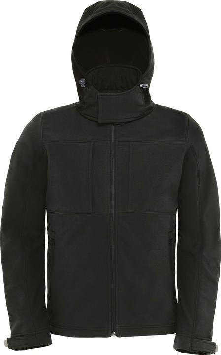 Produktbild B&C SoftshellJacke mit Kapuze FleeceInnenfutter atmungsaktiv wasserabweisend winddicht (XXL)
