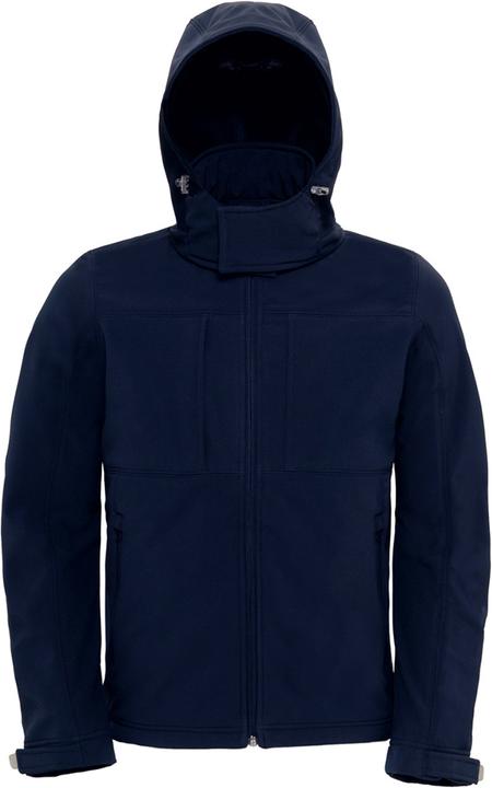 Produktbild B&C SoftshellJacke mit Kapuze FleeceInnenfutter atmungsaktiv wasserabweisend winddicht (3XL)
