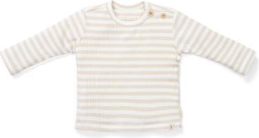 Little Dutch T-shirt langärmlig Stripe Sand/White - 74 (74)