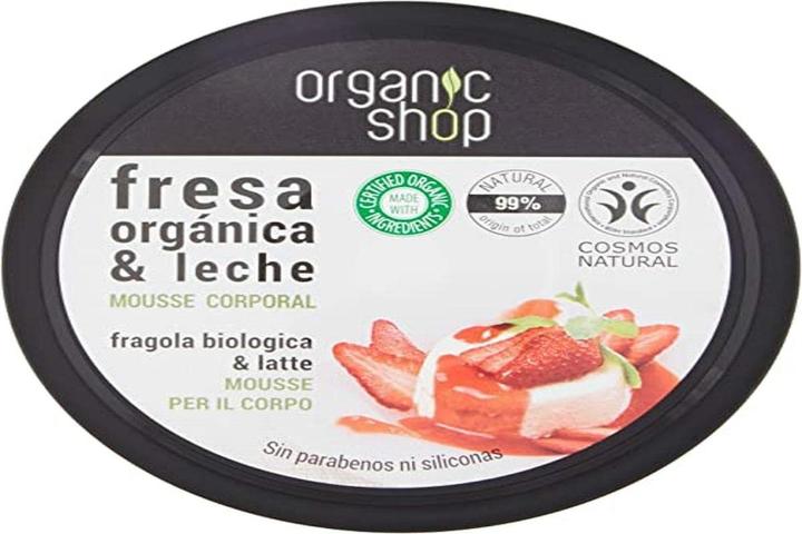 Organic Shop Mousse Erdbeer-Körper, 250 ml, Standard, einzigartig (250 ml)