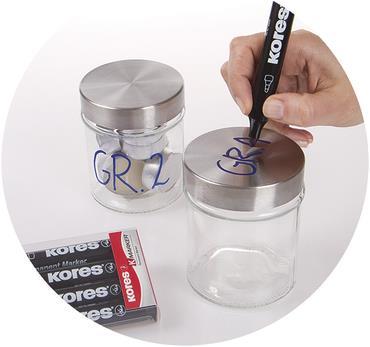 Produktbild Kores Permanent Marker, Rundspitze (Mehrfarbig, 3 mm, 4 x)