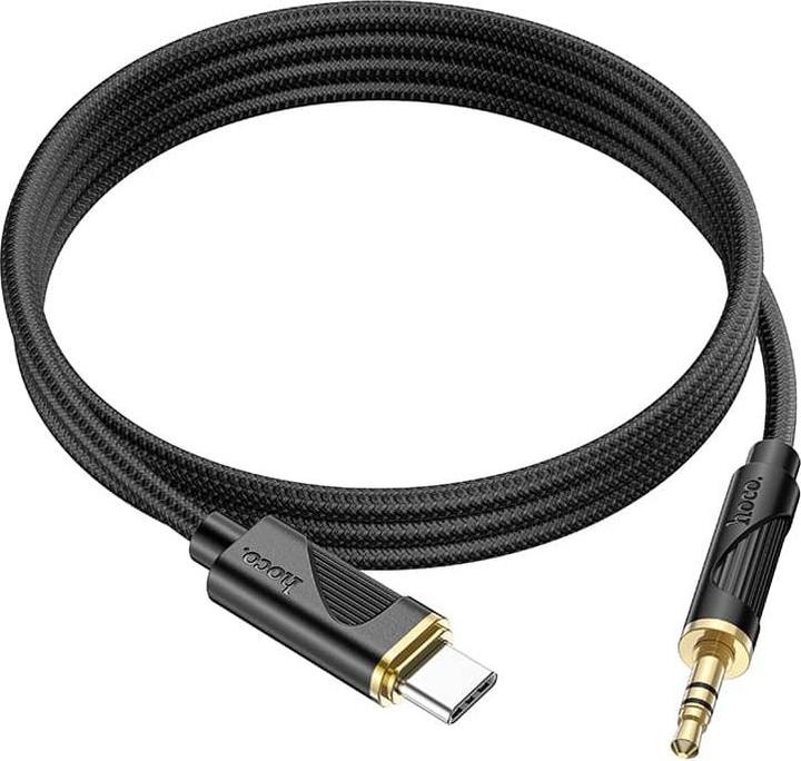 Produktbild Hoco UPA30 Digital Audio / AUX Umwandlungskabel auf Typ-C, Schwarz (1 m)
